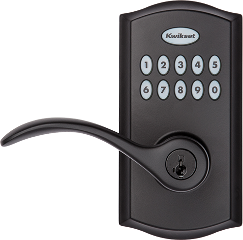 SmartCode 955 commercial keypad door lock in Matte Black