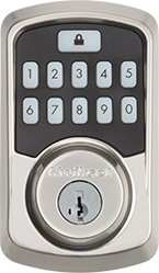 Satin Nickel Aura Smart Bluetooth Door Lock