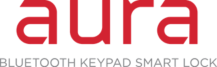 Aura Bluetooth keypad smart lock logo