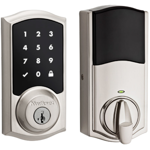 Premis Apple Compatible Lock – Traditional Style in Satin Nickel
