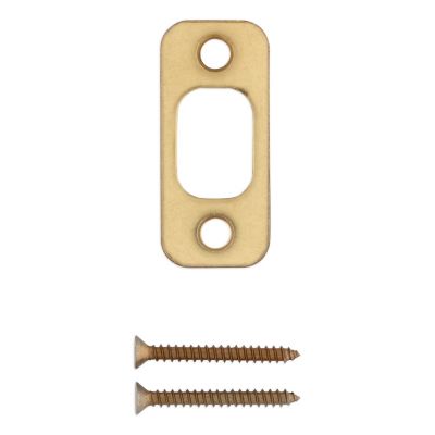 Deadbolt Round Corner Strike, 1in x 2-1/4in