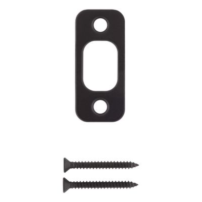 Deadbolt Round Corner Strike, 1in x 2-1/4in