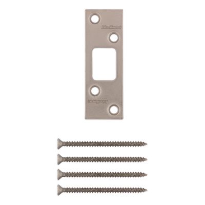 Satin Nickel 820049 - Square Deadbolt Strike | Kwikset