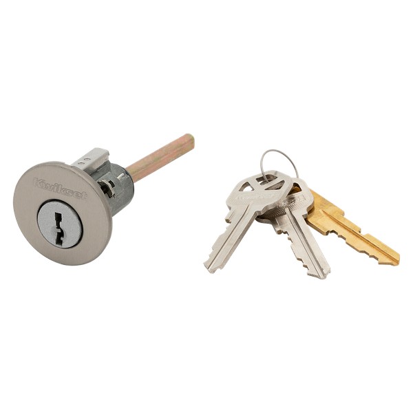 Satin Nickel Deadbolt Exterior Cylinder 6 Pin, KD or Config Cut