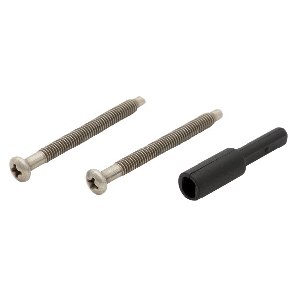 Satin Nickel Thick Door Screw Pack w/Spindle Extension | Kwikset