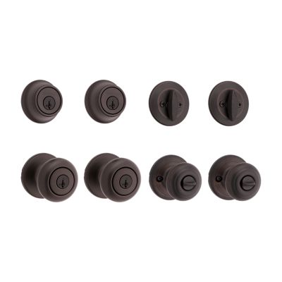 Cove Project Pack - Two Keyed Knobs and Two Keyed One Side Deadbolts - featuring SmartKey