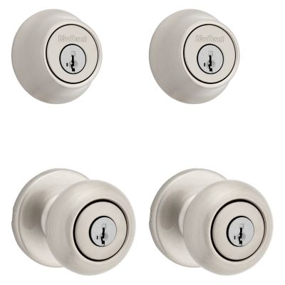 Cove Project Pack - Two Keyed Knobs and Two Keyed One Side Deadbolts - featuring SmartKey