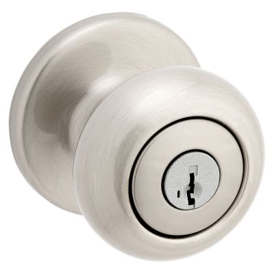 Satin Nickel Polo Knob - Keyed - featuring SmartKey | Kwikset