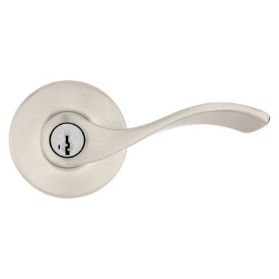 Satin Nickel Balboa Lever - Keyed - featuring SmartKey | Kwikset