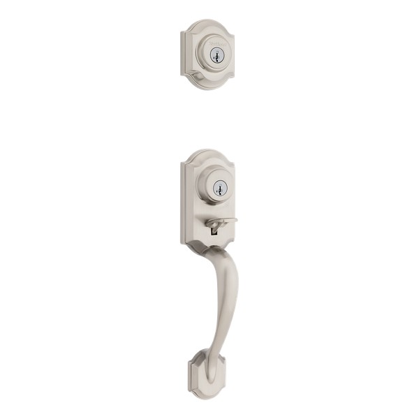 【マグネットローダー付き】エキドナ　SR★★ ② Satin Nickel Montara Handleset - Deadbolt Keyed One Side (Exterior