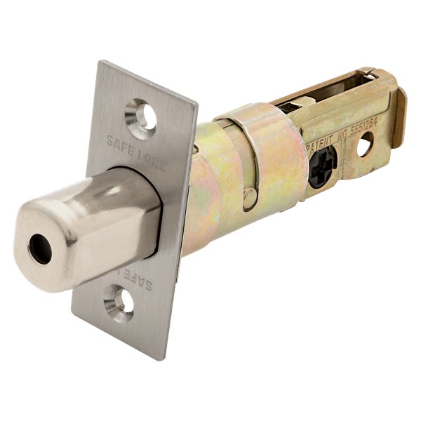 Satin Nickel Square Corner Adjustable Latch | Kwikset