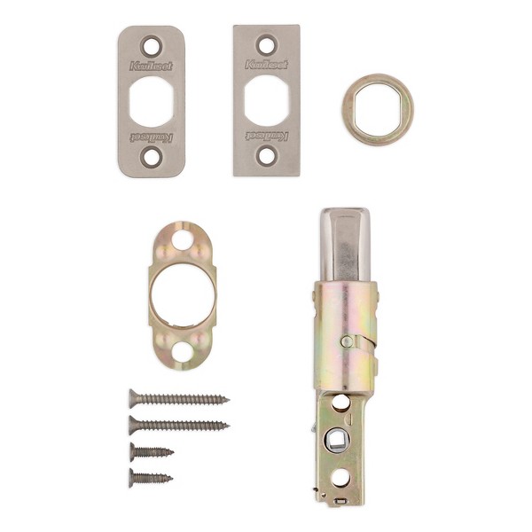 Satin Nickel Deadbolt 6 Way Adj Latch - Low Profile | Kwikset