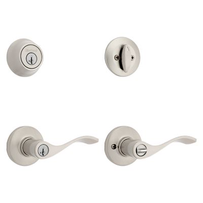 Balboa Bronze Venetian Exterior Entry Door Lever featuring SmartKey Security