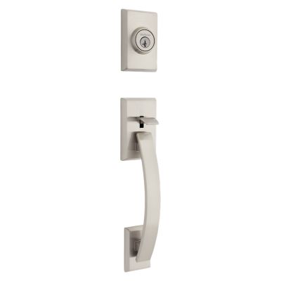 Tavaris Handleset with Singapore Lever (Rectangle) - Deadbolt Keyed One Side - featuring SmartKey