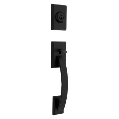 Tavaris Handleset with Singapore Lever (Rectangle) - Deadbolt Keyed One Side - featuring SmartKey