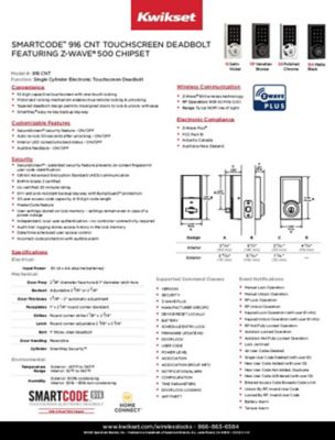 SmartCode 916 CNT Data Sheet
