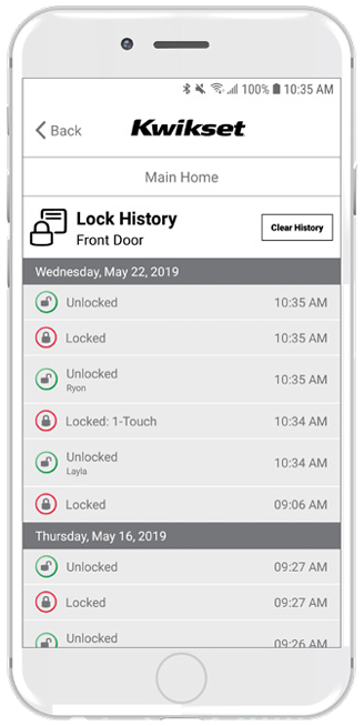 Track Lock Activity on Aura Smart Bluetooth Door Lock