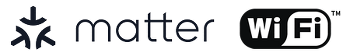 Matter and Wi-Fi logos