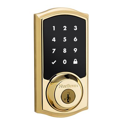 SmartCode 916 Deadbolt Polished Brass