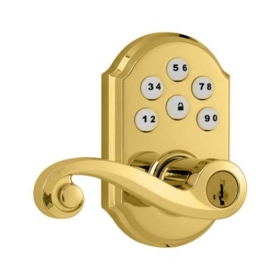 SmartCode Lever Polished Brass