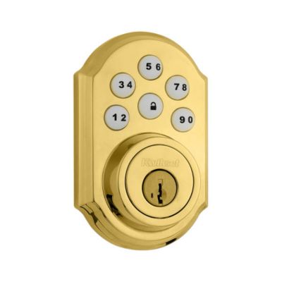 SmartCode Deadbolt Polished Brass