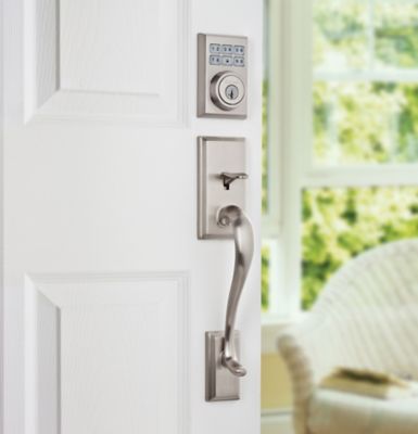 SmartCode Deadbolt Contemporary Satin Chrome Vignette