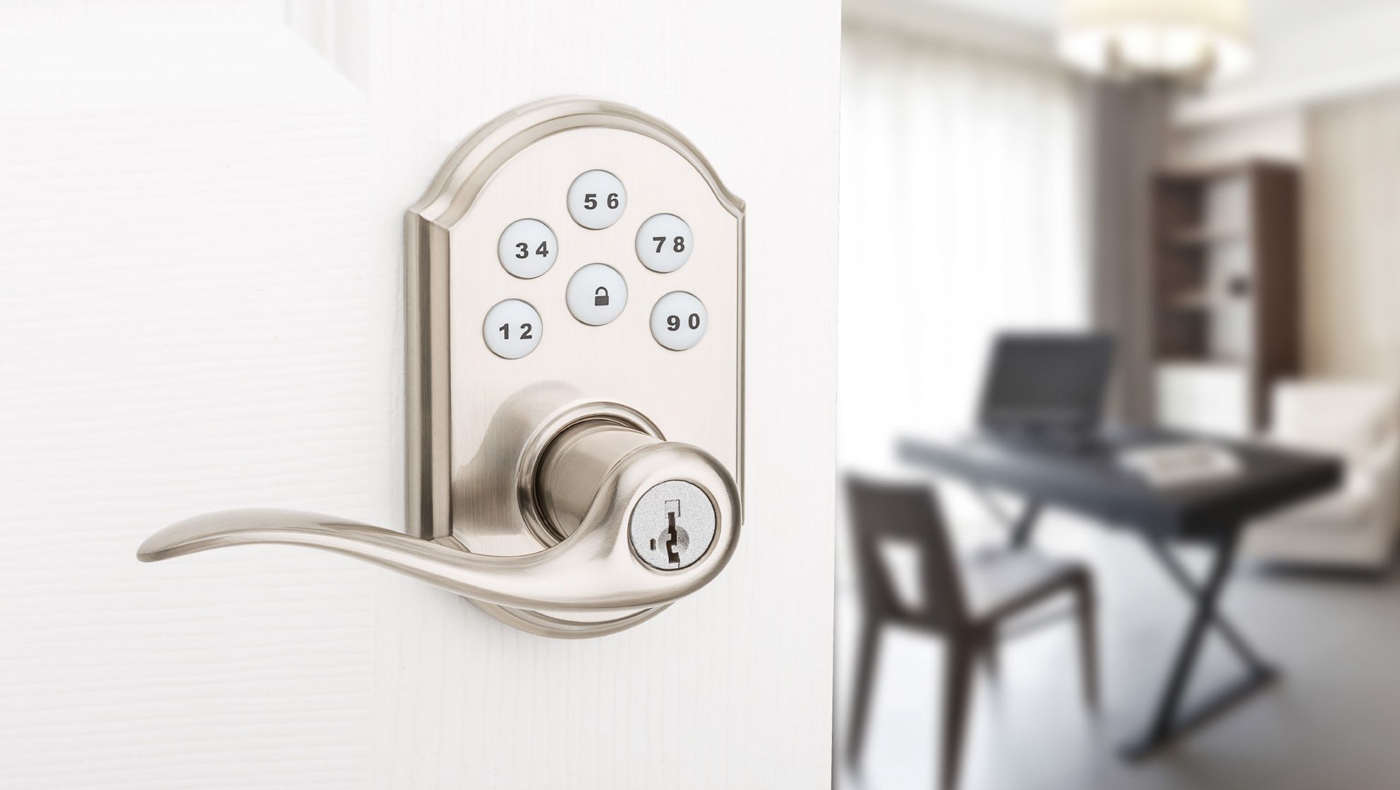 Level Lock- Touch Edition Smart Lock Satin Chrome Bluetooth Electronic  Deadbolt Smart in the Electronic Door Locks department at