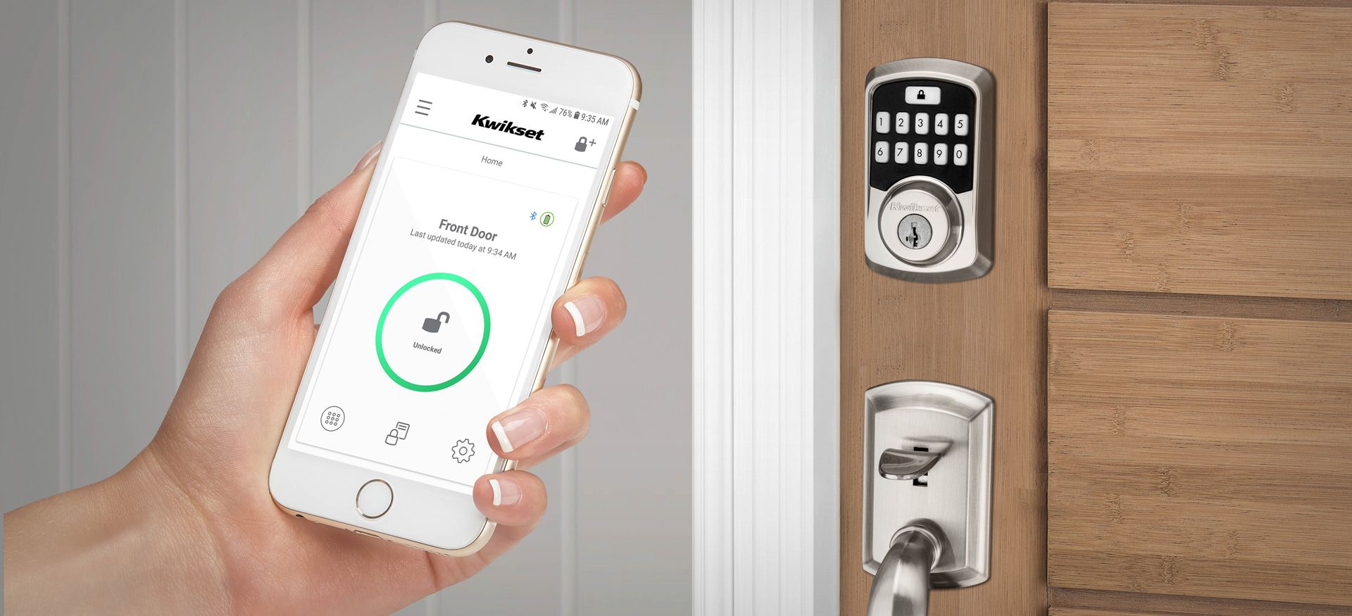 squarerooms-kwikset-kevo-smart-lock-app-phone-in-hand-remote-access-press
