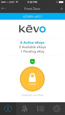 Kevo Plus iOS Locked