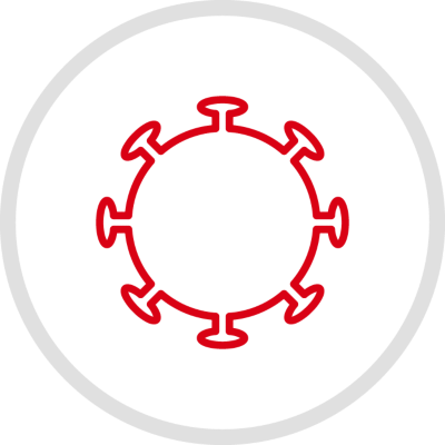 Microban Inhibits Bacteria Icon