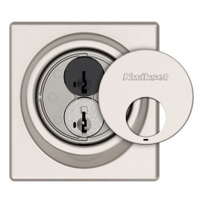 Satin Nickel Contemporary Key Control Deadbolt - Keyed One Side