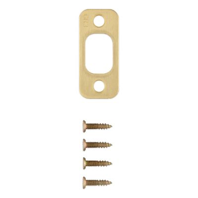 Deadbolt Round Corner Strike, 1in x 2-1/4in