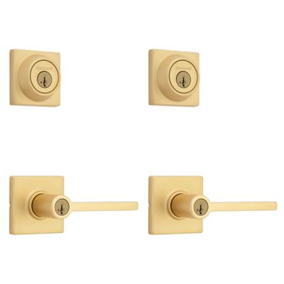 Image for Casey Square Project Pack - Two Keyed Levers and Two Keyed One Side Deadbolts - featuring SmartKey