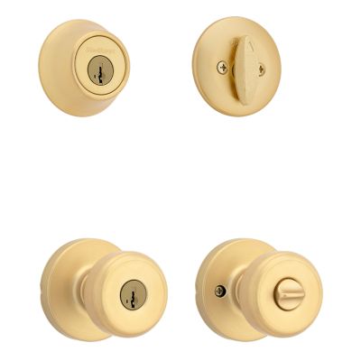 Maven Round Project Pack - Two Keyed Knobs and Two Keyed One Side Deadbolts - featuring SmartKey