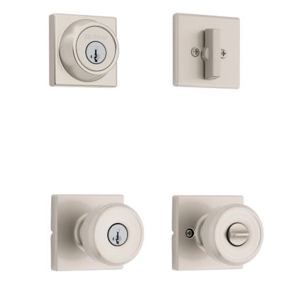 Image for Maven Square Project Pack - Two Keyed Knobs and Two Keyed One Side Deadbolts - featuring SmartKey