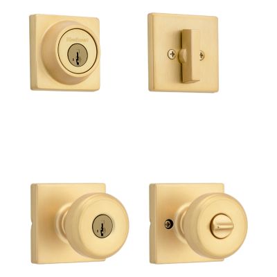 Image for Maven Square Project Pack - Two Keyed Knobs and Two Keyed One Side Deadbolts - featuring SmartKey