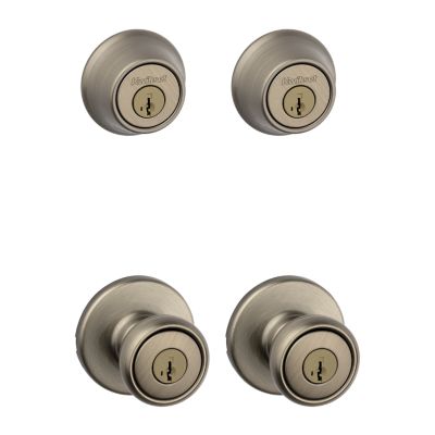 Tylo Project Pack - Two Keyed Knobs and Two Keyed One Side Deadbolts - featuring SmartKey