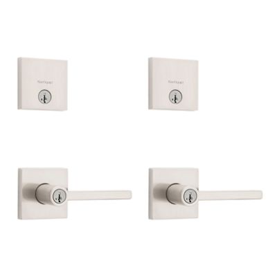 Image for Halifax Square Project Pack - Two Keyed Levers and Two Keyed One Side Deadbolts - featuring SmartKey