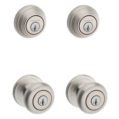 Image for Juno Project Pack - Two Keyed Knobs and Two Keyed One Side Deadbolts - featuring SmartKey