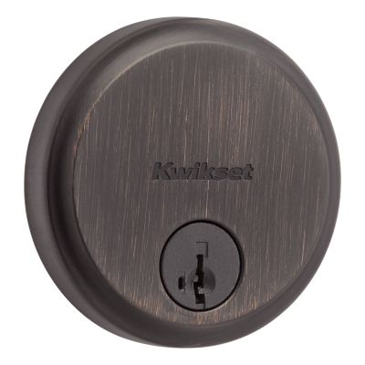 258 Hometown Deadbolt (Round) - Keyed One Side - featuring SmartKey
