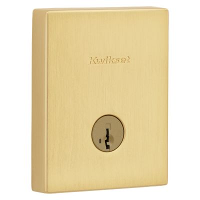 San Clemente Rectangle Deadbolt - Keyed One Side - featuring SmartKey
