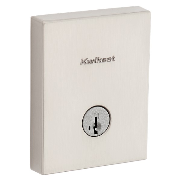 LUCKY SPELL26インチ Satin Nickel San Clemente Rectangle Deadbolt - Keyed One Side