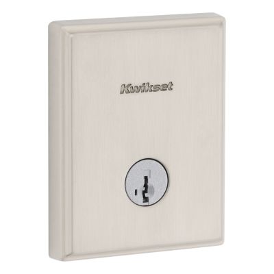 258 Crosstown Deadbolt (Rectangle) - Keyed One Side - featuring SmartKey