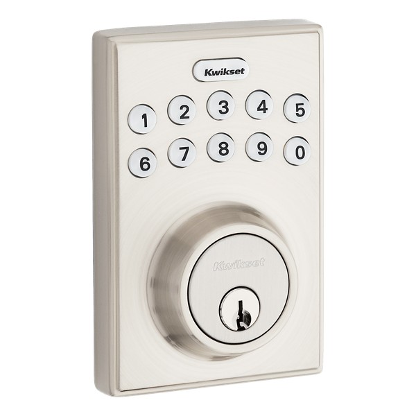 Satin Nickel 264 Contemporary Keypad Deadbolt | Kwikset