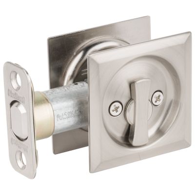 Kwikset 334-32 Round Passage Pocket Door Lock Stainless Steel