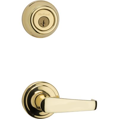 Metal Interconnect Levers - Key Control Deadbolt with Kingston Passage Lever