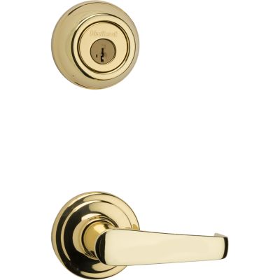 Image for Metal Interconnect Levers - Key Control Deadbolt with Kingston Passage Lever
