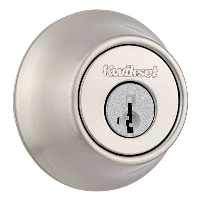 Satin Nickel 660 Deadbolt Keyed One Side Featuring Smartkey Kwikset