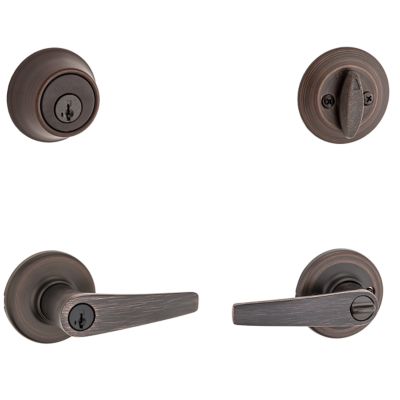 Delta Security Set - Deadbolt Keyed One Side - featuring SmartKey