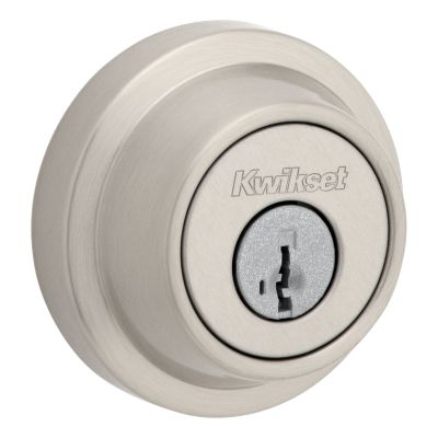 660 Contemporary Round Deadbolt - Keyed One Side - Featuring SmartKey